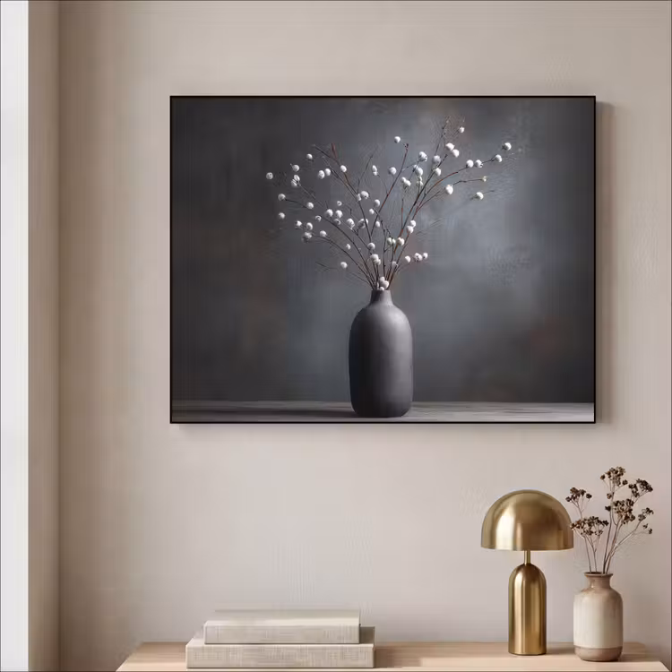 Art Frame - Takken - Vaas - Bolletjes - Wit — 3