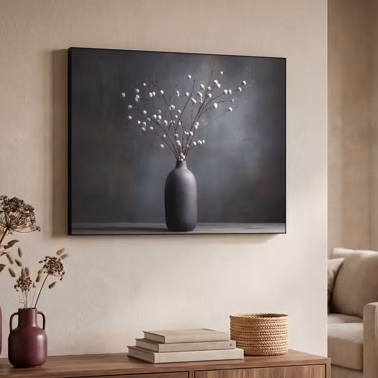 Art Frame - Takken - Vaas - Bolletjes - Wit — 4