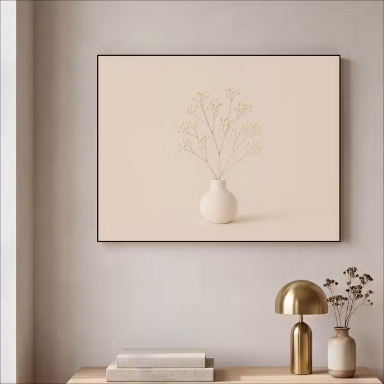 Art Frame - Vaas - Takken - Bloemetjes - Wit — 3