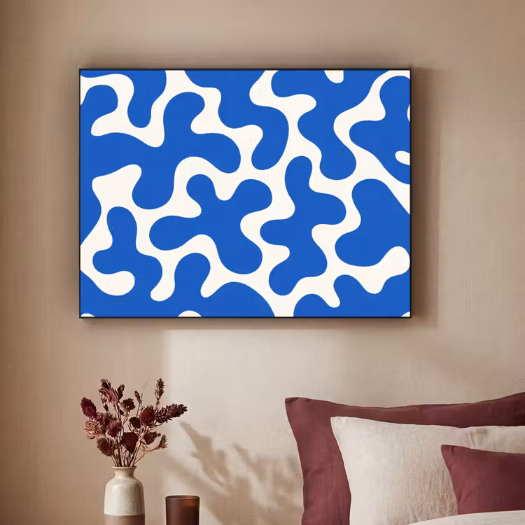 Art Frame - Vormen - Abstract - Blauw - Golven — 2