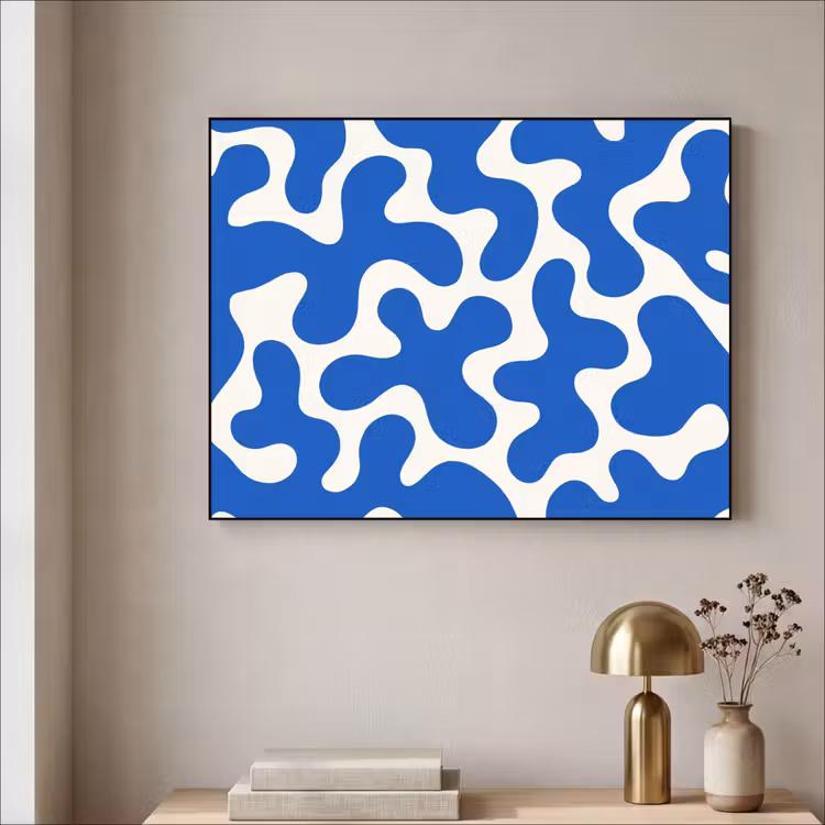 Art Frame - Vormen - Abstract - Blauw - Golven — 3