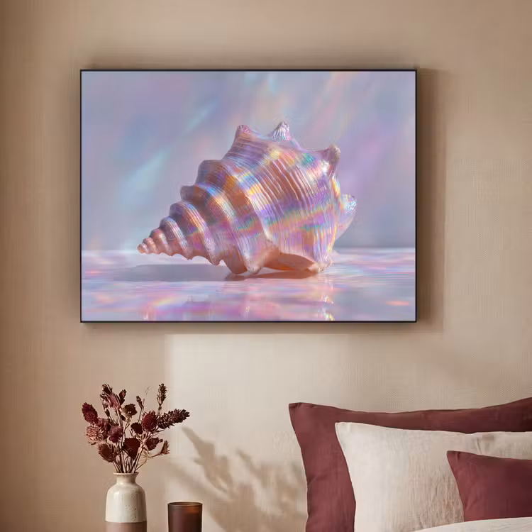 Art Frame - Schelp - Glanzend - Regenboogtinten — 2