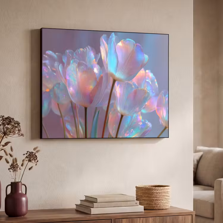 Art Frame - Tulpen - Glazen - Bloemblaadjes - Pasteltinten — 4