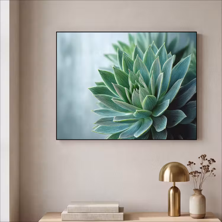 Art Frame - Vetplant - Bladeren - Groen - Wazig — 3