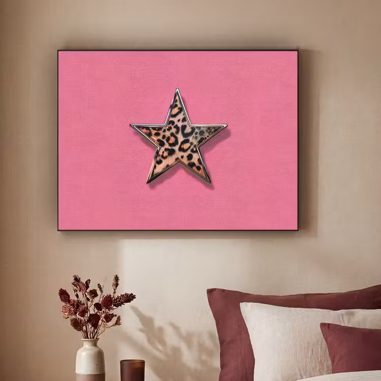 Art Frame - Ster - Luipaard - Print - Roze — 2