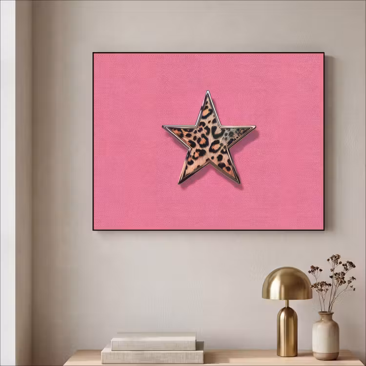 Art Frame - Ster - Luipaard - Print - Roze — 3