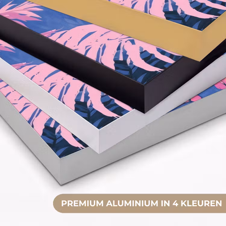 Art Frame - Tijger - Roze - Bladeren - Jungle — 5