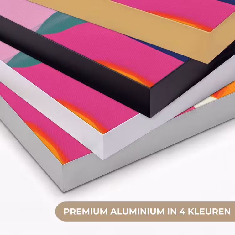 Art Frame - Vormen - Golvend - Abstract - Felroze — 5