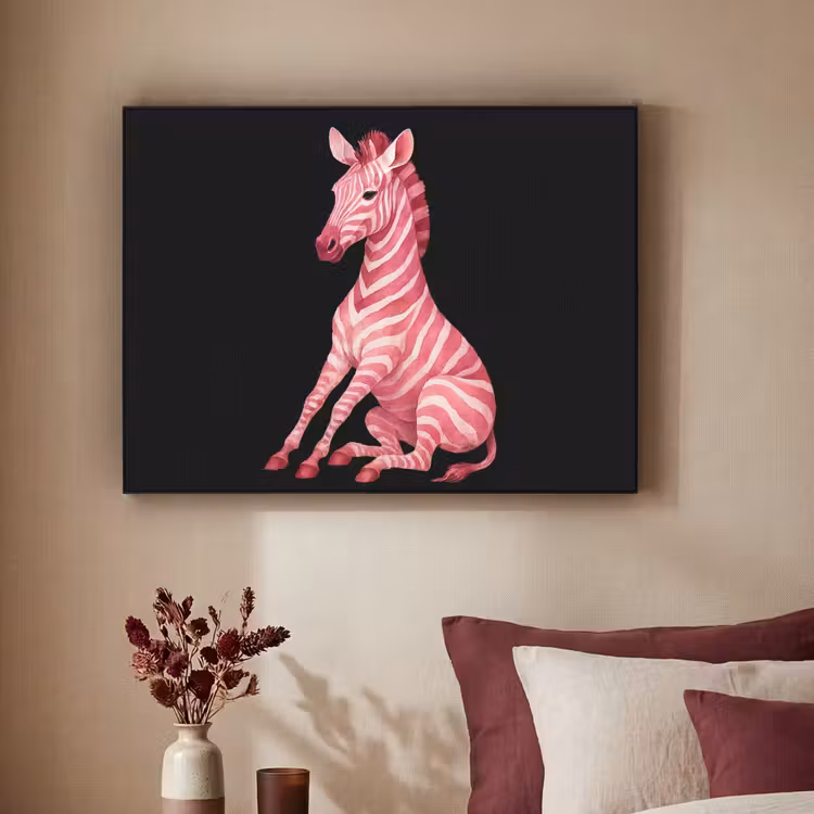 Art Frame - Zebra - Roze - Gestreept — 2