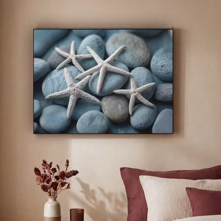 Art Frame - Zeesterren - Stenen - Wit — 2