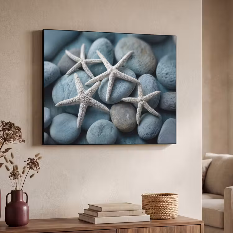 Art Frame - Zeesterren - Stenen - Wit — 4