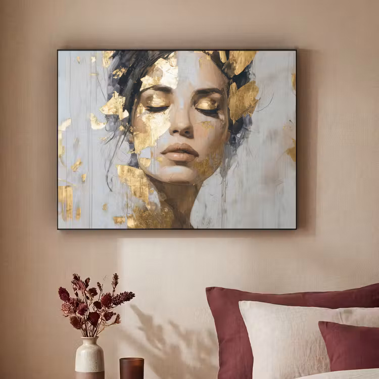 Art Frame - Sierlijk - Vrouw - Goud - Ogen — 2