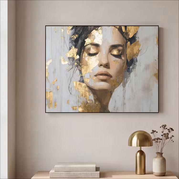 Art Frame - Sierlijk - Vrouw - Goud - Ogen — 3
