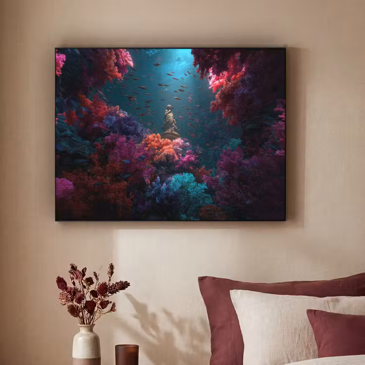 Art Frame - Standbeeld - Zeebodem - Koraal - Kleurrijk — 2
