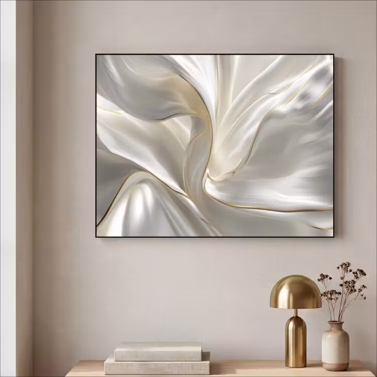 Art Frame - Stof - Plooien - Goud — 3