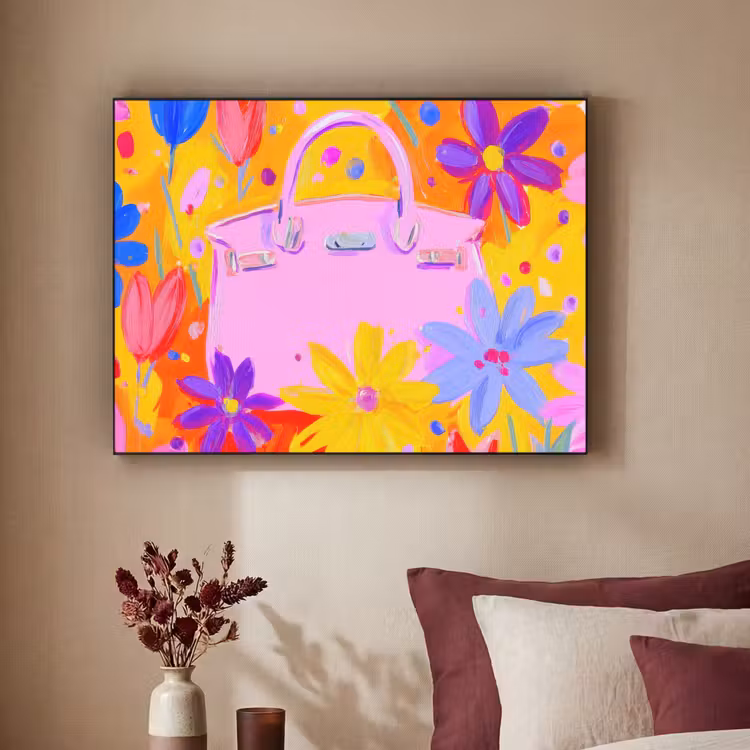 Art Frame - Tas - Roze - Bloemen — 2