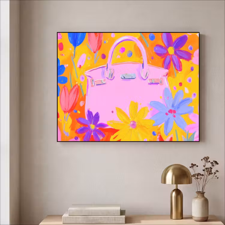 Art Frame - Tas - Roze - Bloemen — 3