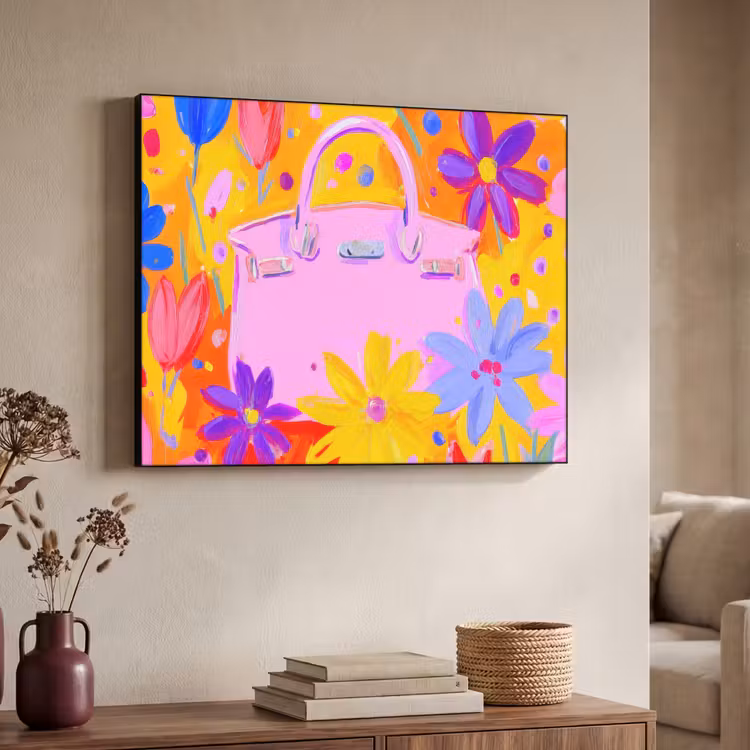 Art Frame - Tas - Roze - Bloemen — 4