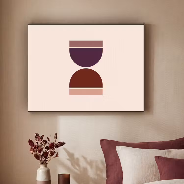 Art Frame - Zandloper - Symmetrisch - Rood - Paars — 2