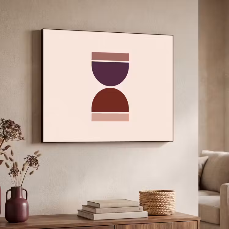 Art Frame - Zandloper - Symmetrisch - Rood - Paars — 4