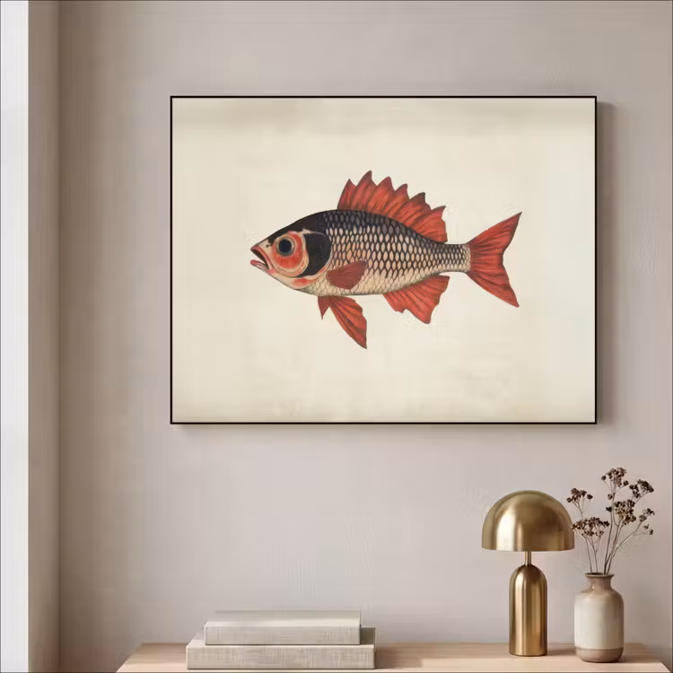 Art Frame - Schubben - Rood - Vis - Vinnen — 3
