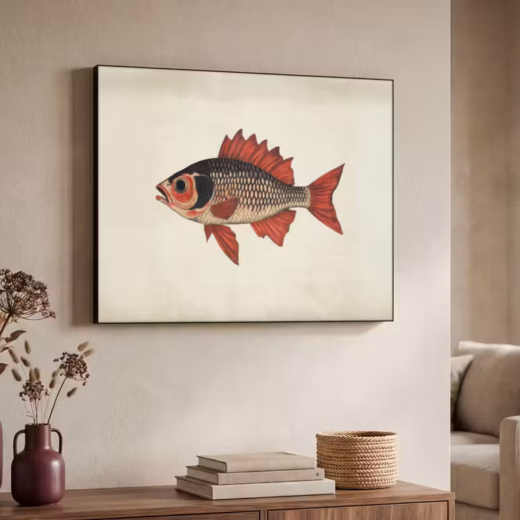 Art Frame - Schubben - Rood - Vis - Vinnen — 4