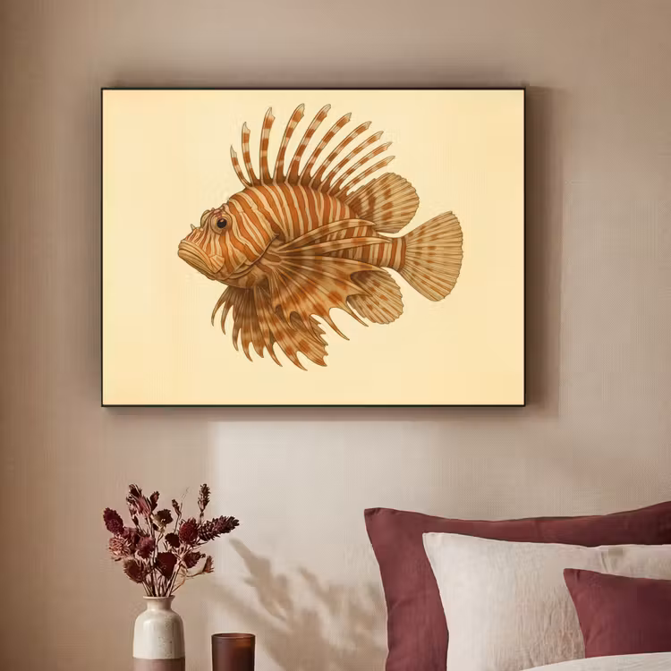 Art Frame - Strepen - Vis - Rond - Stekels — 2
