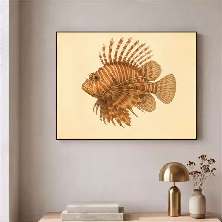Art Frame - Strepen - Vis - Rond - Stekels — 3