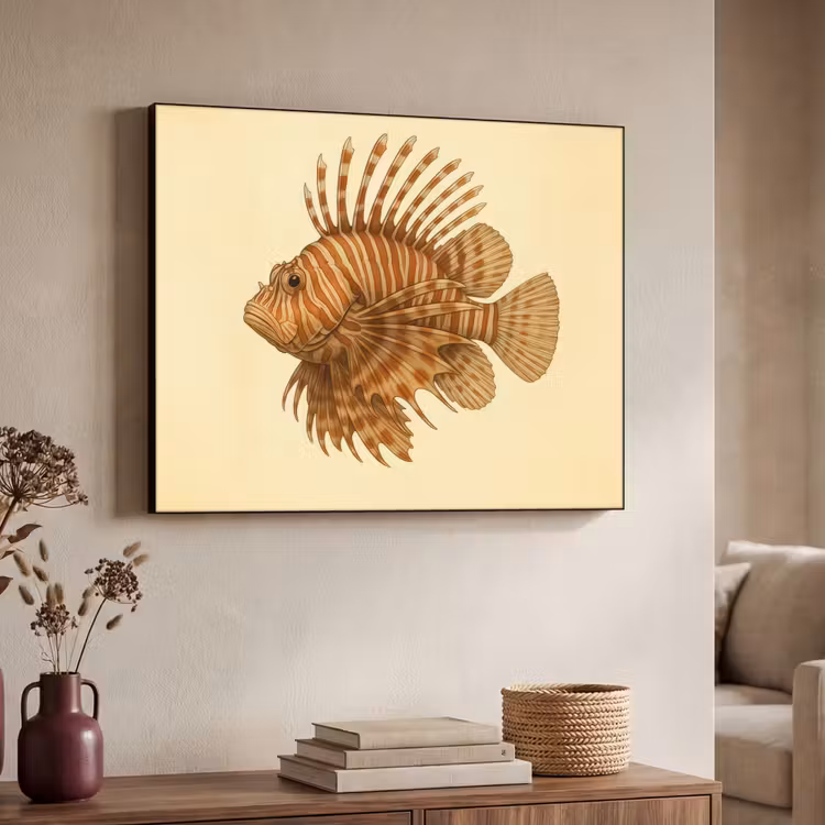 Art Frame - Strepen - Vis - Rond - Stekels — 4