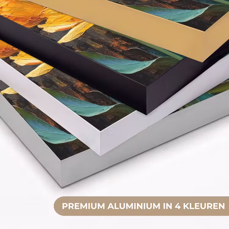 Art Frame - Tulpen - Geel - Penseelstreken - Abstract — 5