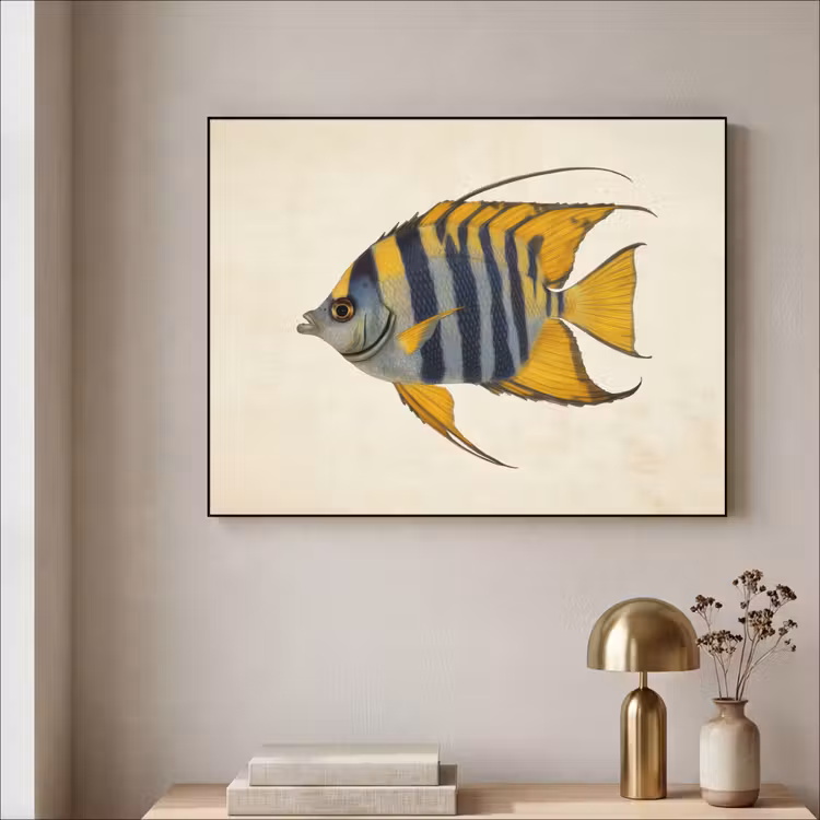 Art Frame - Vis - Sierlijk - Vinnen - Illustratie — 3