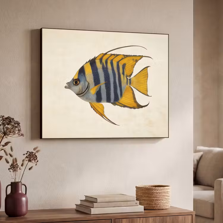 Art Frame - Vis - Sierlijk - Vinnen - Illustratie — 4