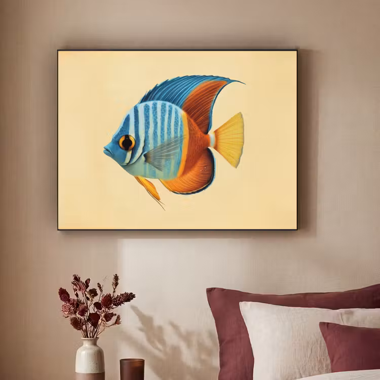 Art Frame - Vis - Vinnen - Blauw - Ogen — 2