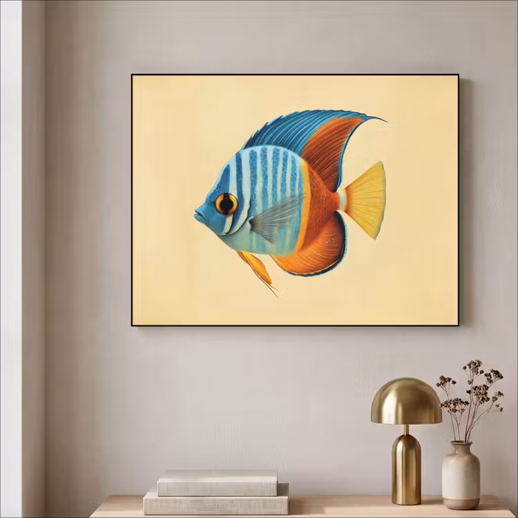 Art Frame - Vis - Vinnen - Blauw - Ogen — 3