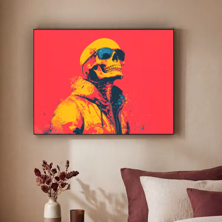 Art Frame - Zonnebril - Schedel - Jas - Rood — 2