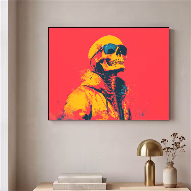 Art Frame - Zonnebril - Schedel - Jas - Rood — 3
