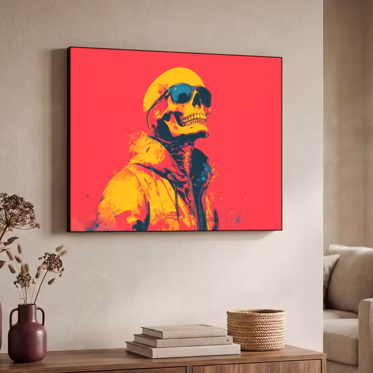 Art Frame - Zonnebril - Schedel - Jas - Rood — 4