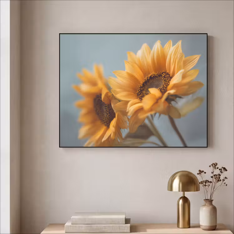 Art Frame - Zonnebloemen - Geel - Wazig — 3