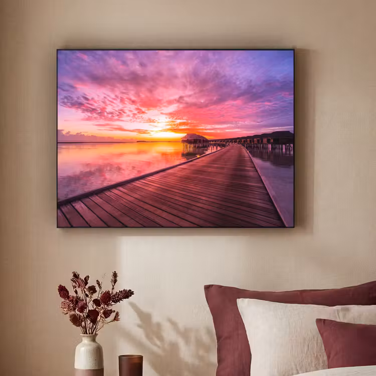 Art Frame - Steiger - Water - Zon - Roze - Horizon — 2