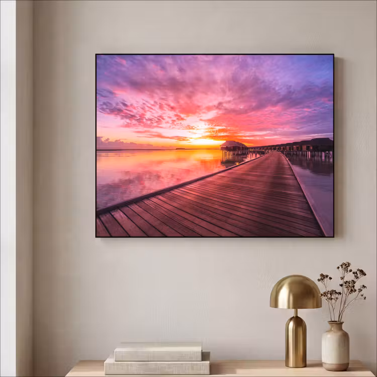 Art Frame - Steiger - Water - Zon - Roze - Horizon — 3