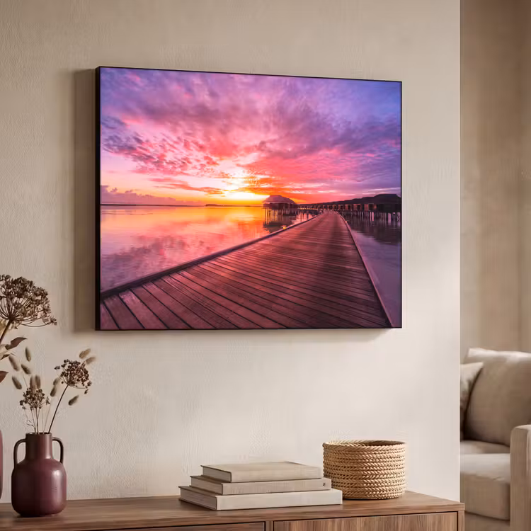 Art Frame - Steiger - Water - Zon - Roze - Horizon — 4