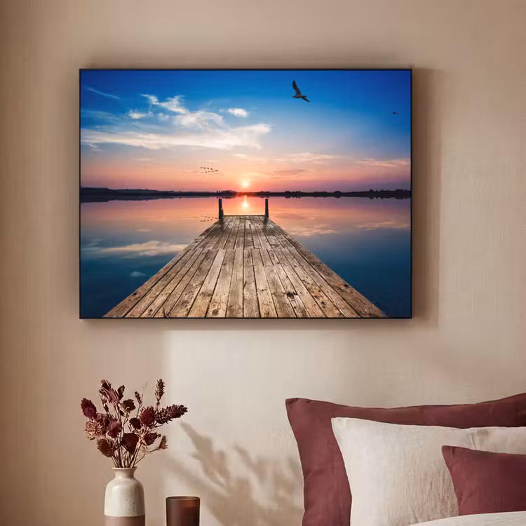 Art Frame - Steiger - Water - Zonsondergang - Roze - Horizon — 2