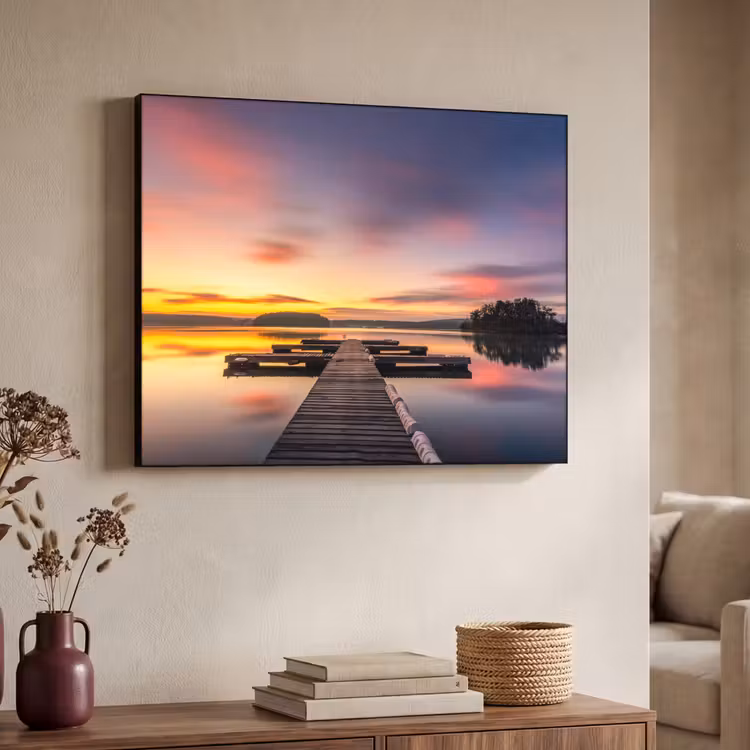 Art Frame - Steiger - Zonsondergang - Water - Zee - Reflectie — 4