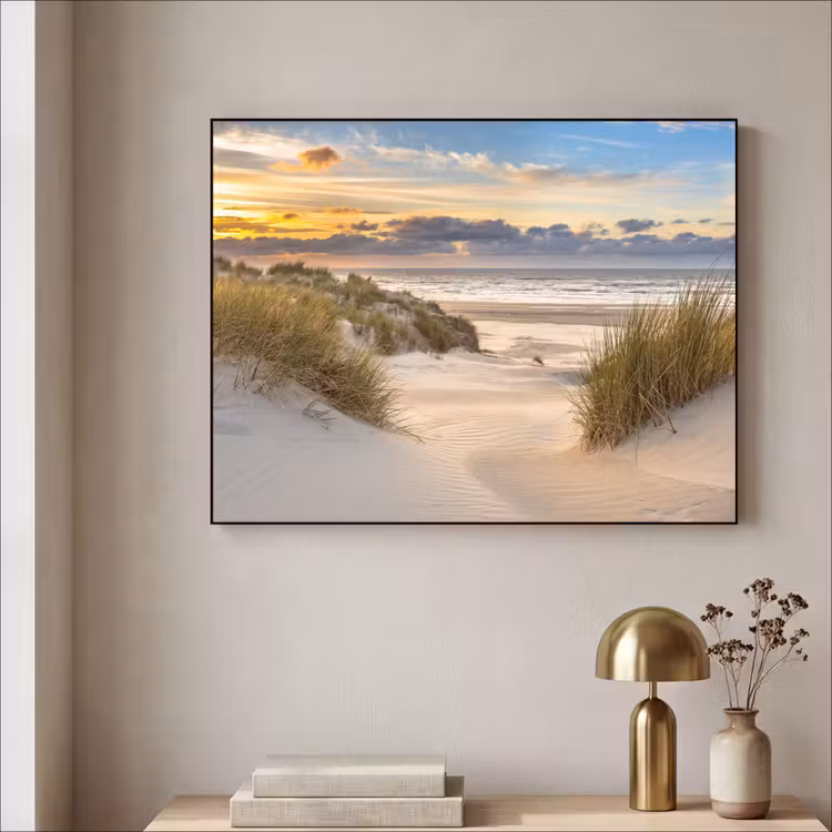 Art Frame - Strand - Duin - Gras - Zonsondergang - Zee — 3