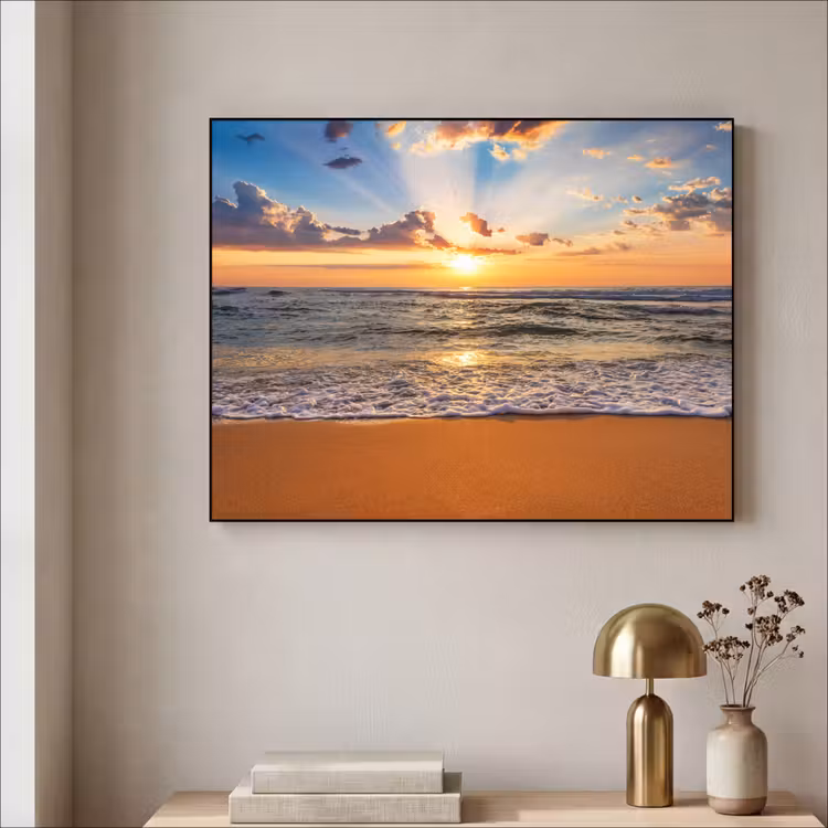 Art Frame - Strand - Zonsondergang - Zee - Wolken - Horizon — 3