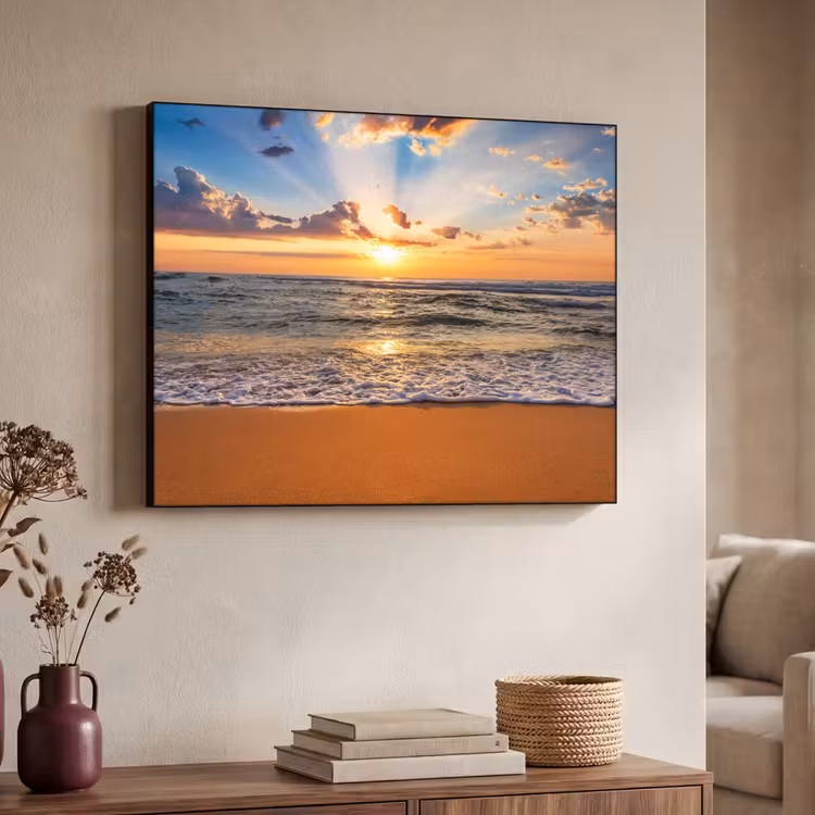 Art Frame - Strand - Zonsondergang - Zee - Wolken - Horizon — 4