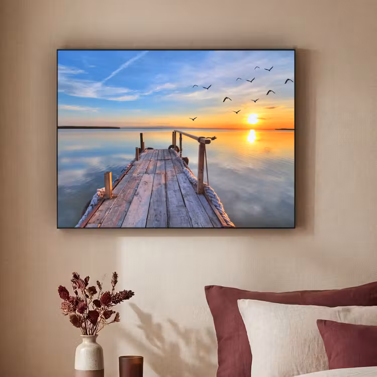 Art Frame - Water - Steiger - Vogels - Zonsondergang - Horizon — 2