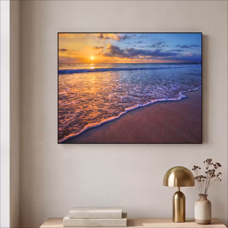 Art Frame - Zee - Strand - Zonsondergang - Wolken - Horizon — 3