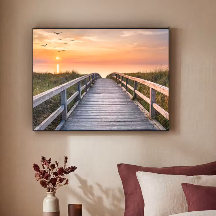 Art Frame - Zonsonderang - Zee - Pad - Gras - Duin - Vogels — 2