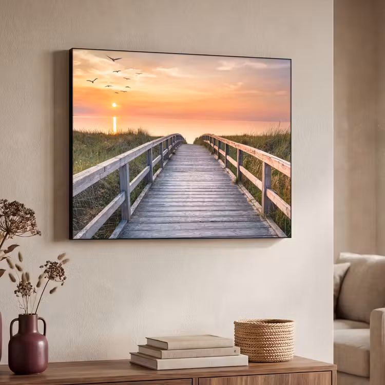Art Frame - Zonsonderang - Zee - Pad - Gras - Duin - Vogels — 4